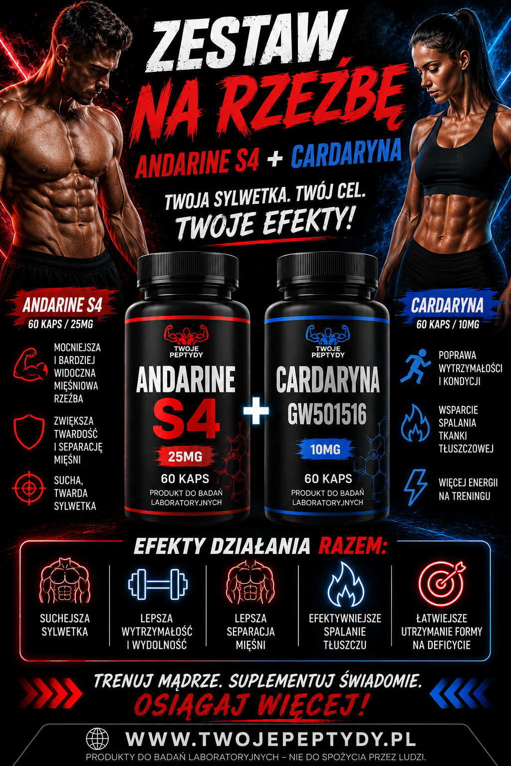 Zestaw na rzeźbę Andarine S4 kaps + Cardaryna kaps